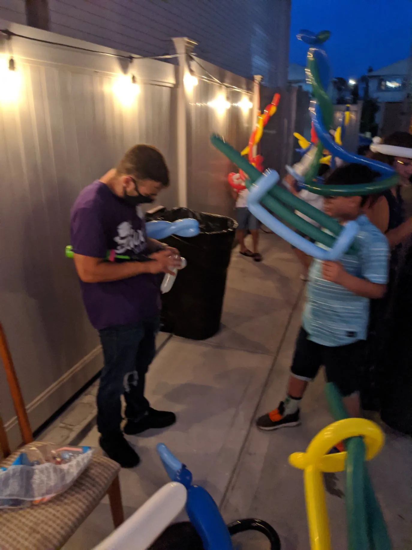 Custom balloon animals made for party guests